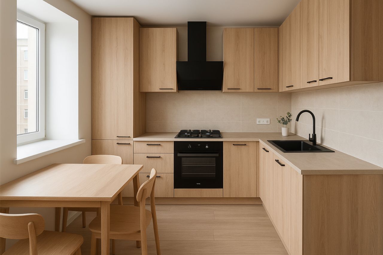 Компактная кухня в панельном доме, Гомель, Добруш